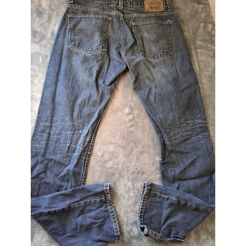 Levis 511 Skinny Jeans Mens 34x34 Blue Denim Medium Wash Stretch 5-Pocket